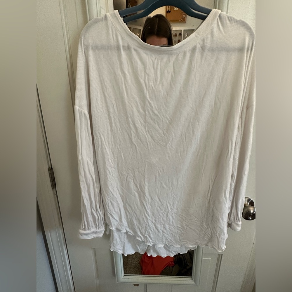 Free People White low back top